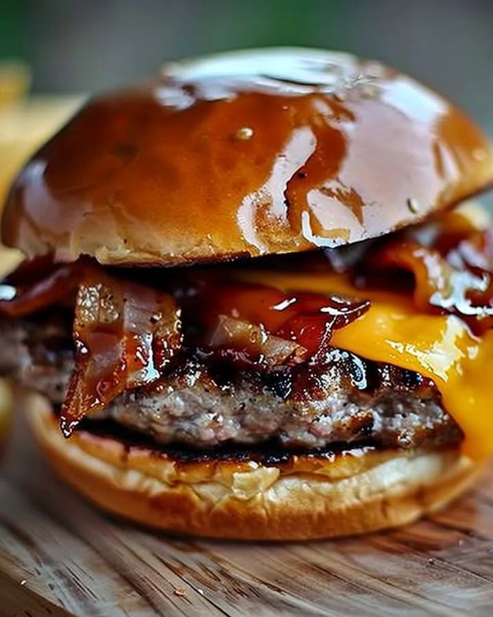 Delicious Crack Burgers with melted cheese and toppings